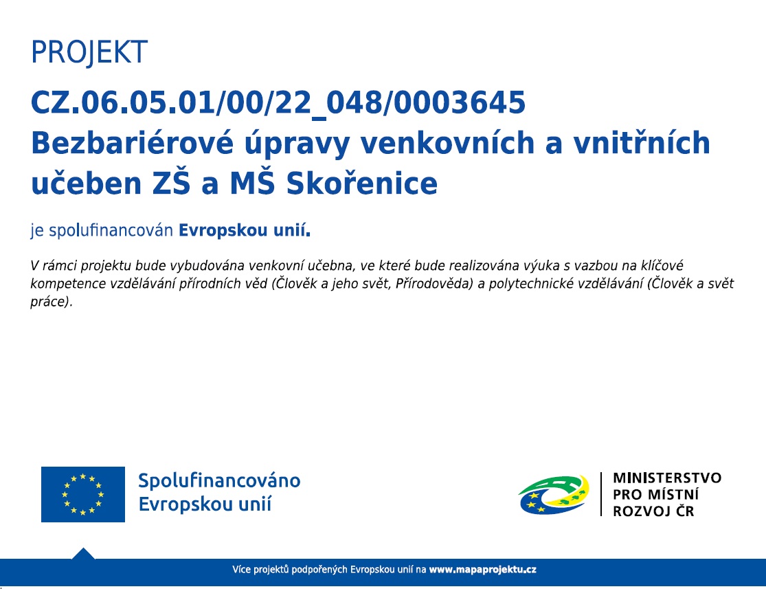 IROP 2021-2027 - 48. VÝZVA - INFRASTRUKTURA ZÁKLADNÍCH ŠKOL VE VAZBĚ NA ODBORNÉ UČEBNY A UČEBNY NEÚPLNÝCH ŠKOL
